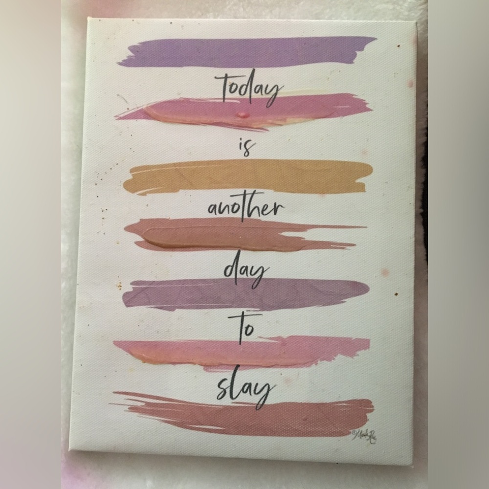 Inspirational Canvas Art with Colorful Strokes